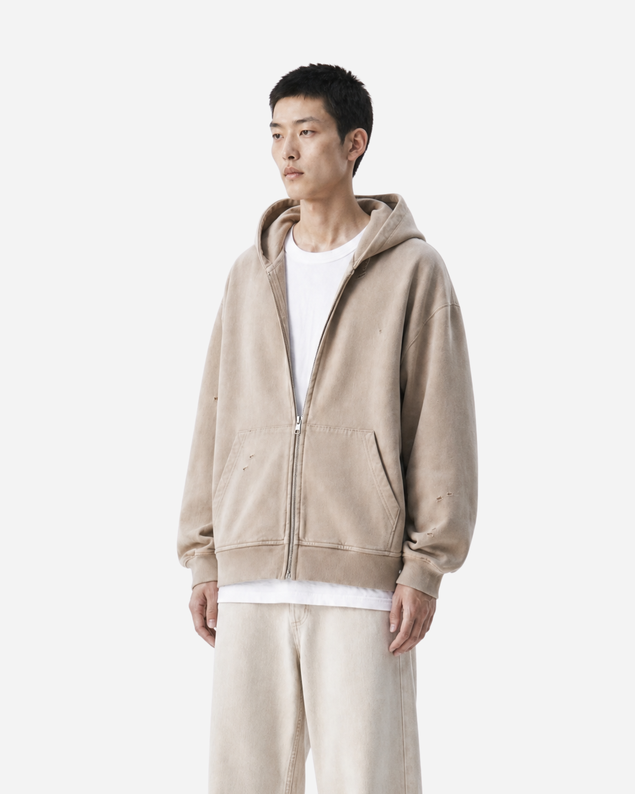 Hand Frayed Hoodie