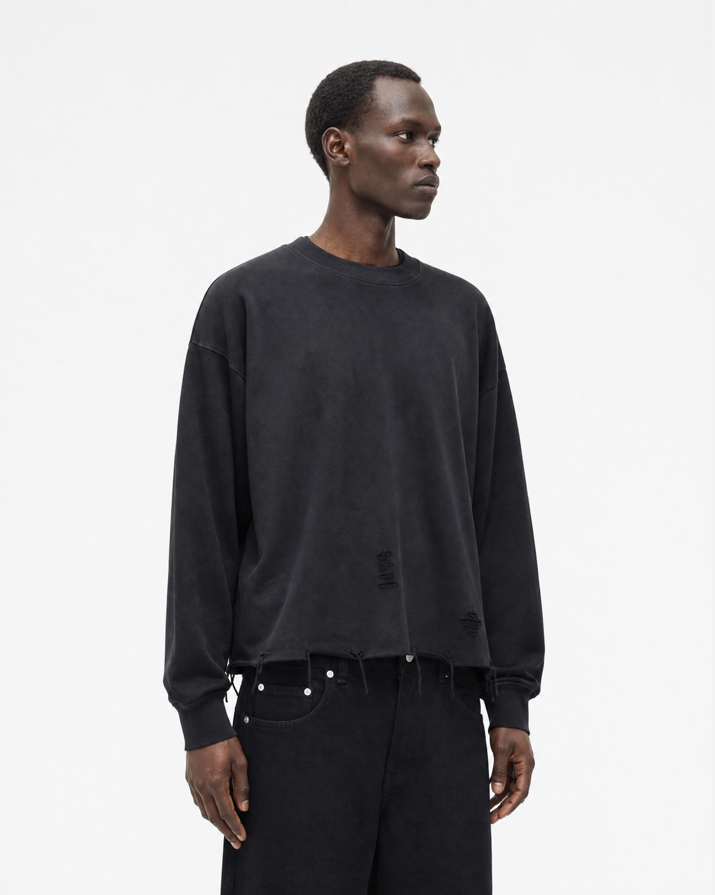 Raw Edge Sweatshirt