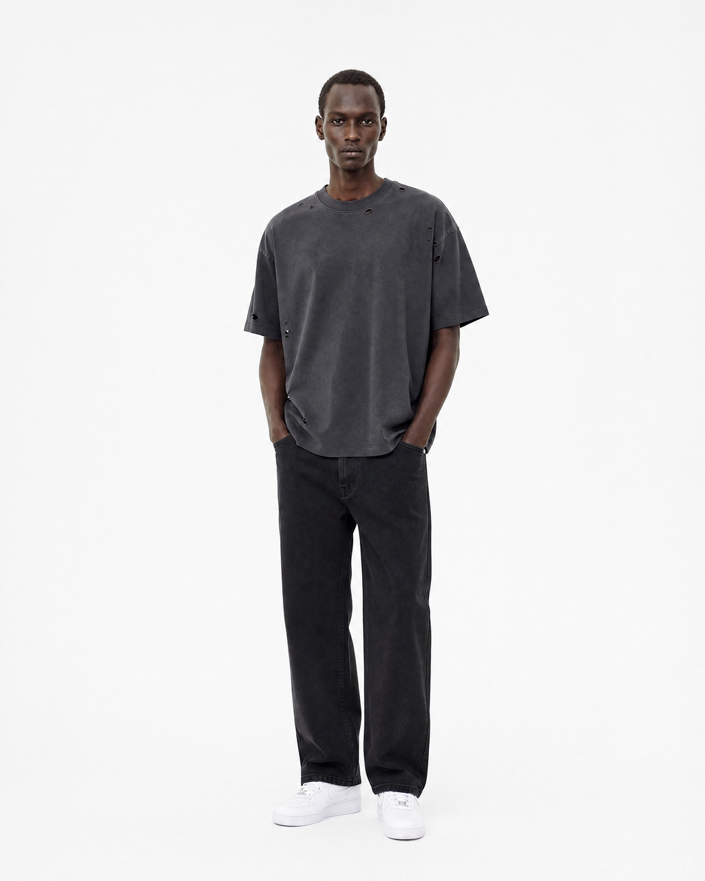 Distressed Boxy T-Shirt