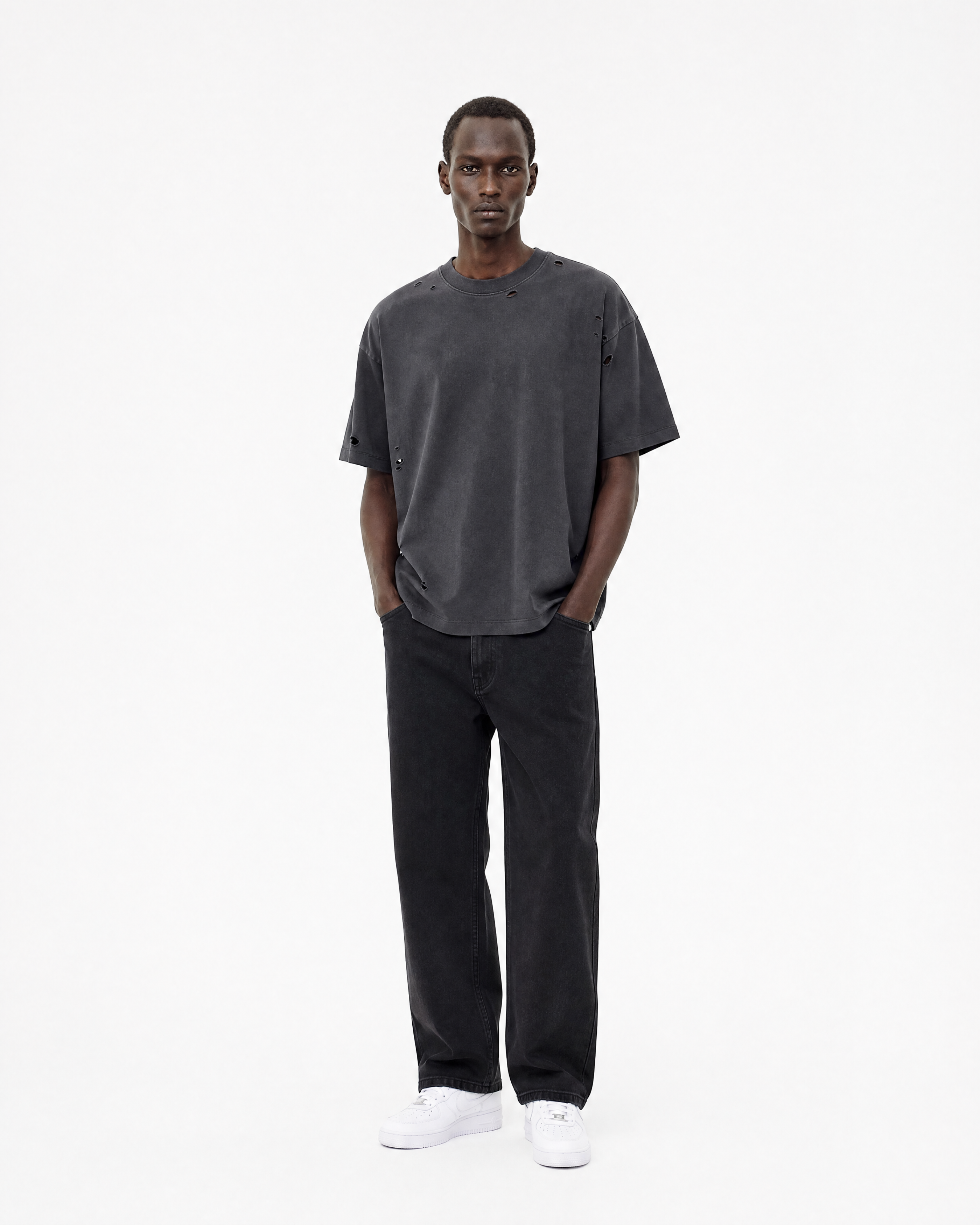 Distressed Boxy T-Shirt