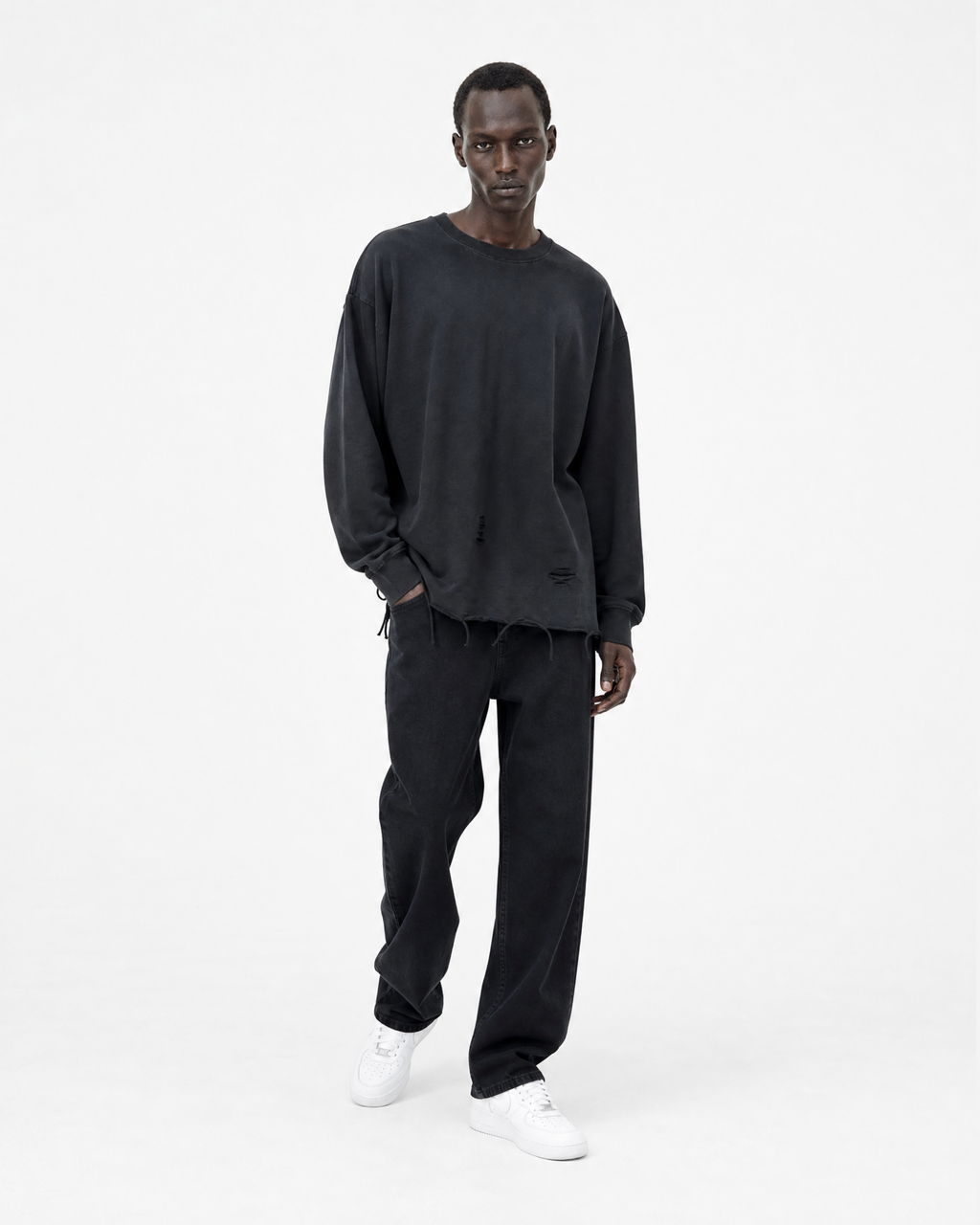 Raw Edge Sweatshirt