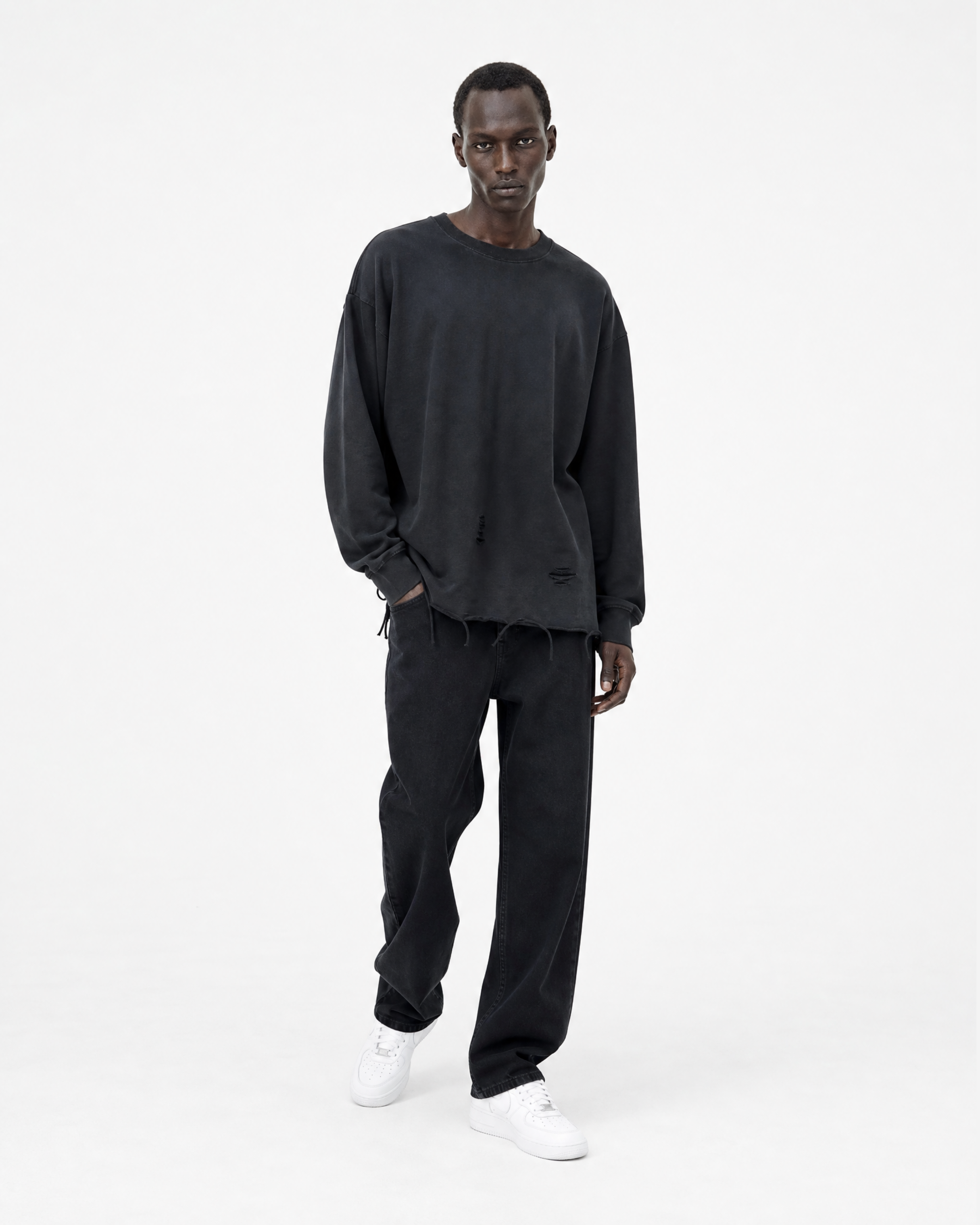 Raw Edge Sweatshirt